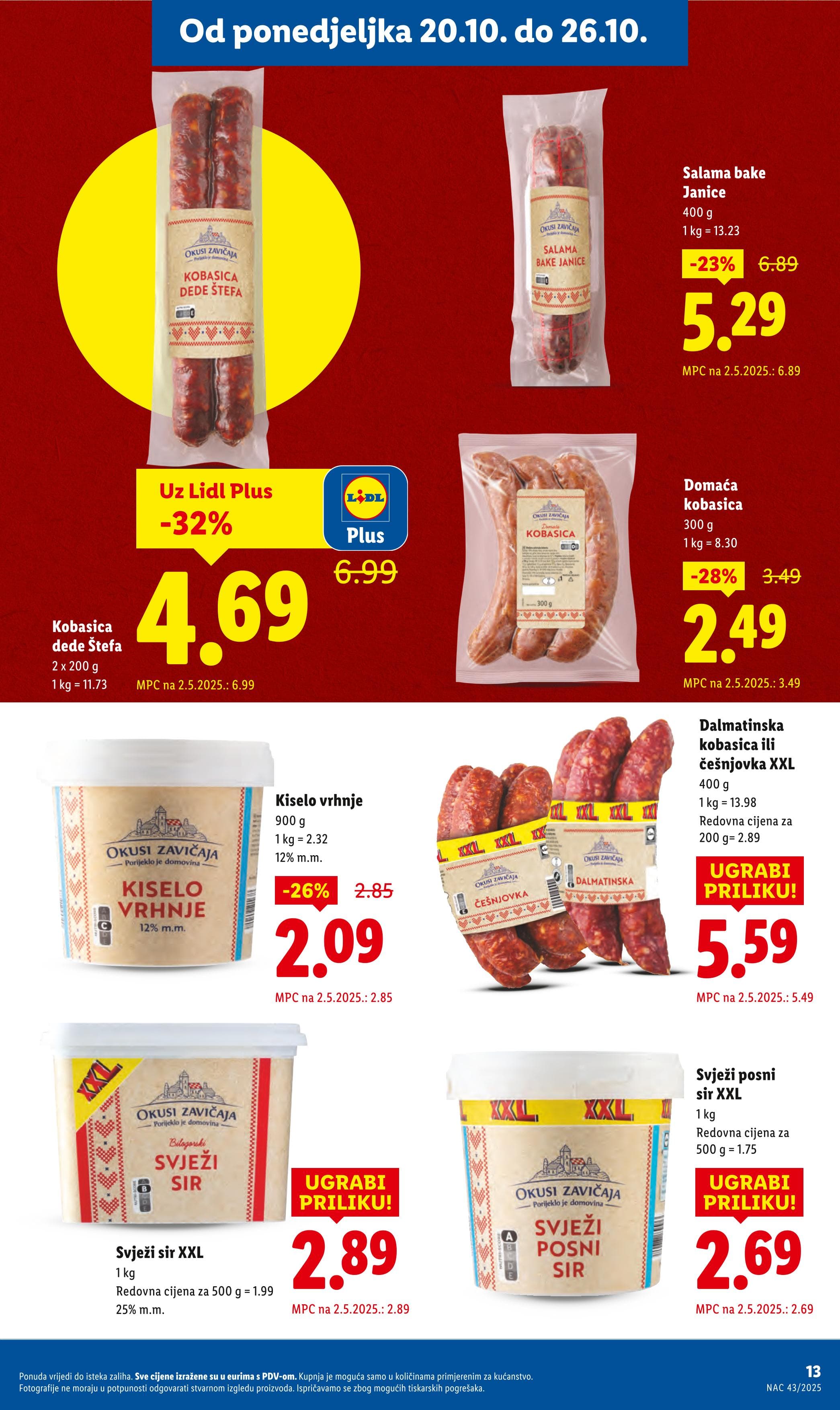Stranica 13. Lidl kataloga - Akcije od 20.10. do 26.10.2025.