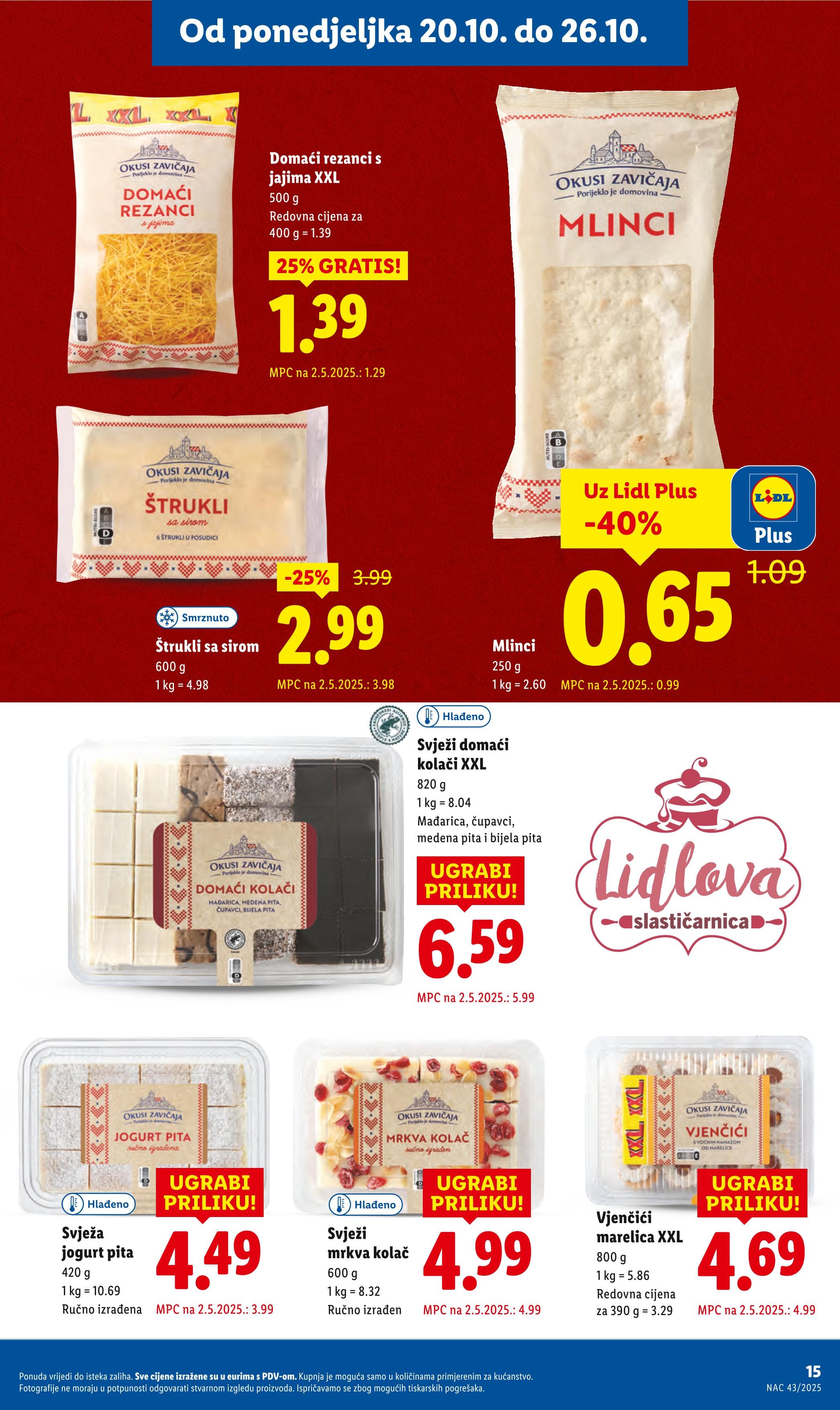 Stranica 15. Lidl kataloga - Akcije od 20.10. do 26.10.2025.