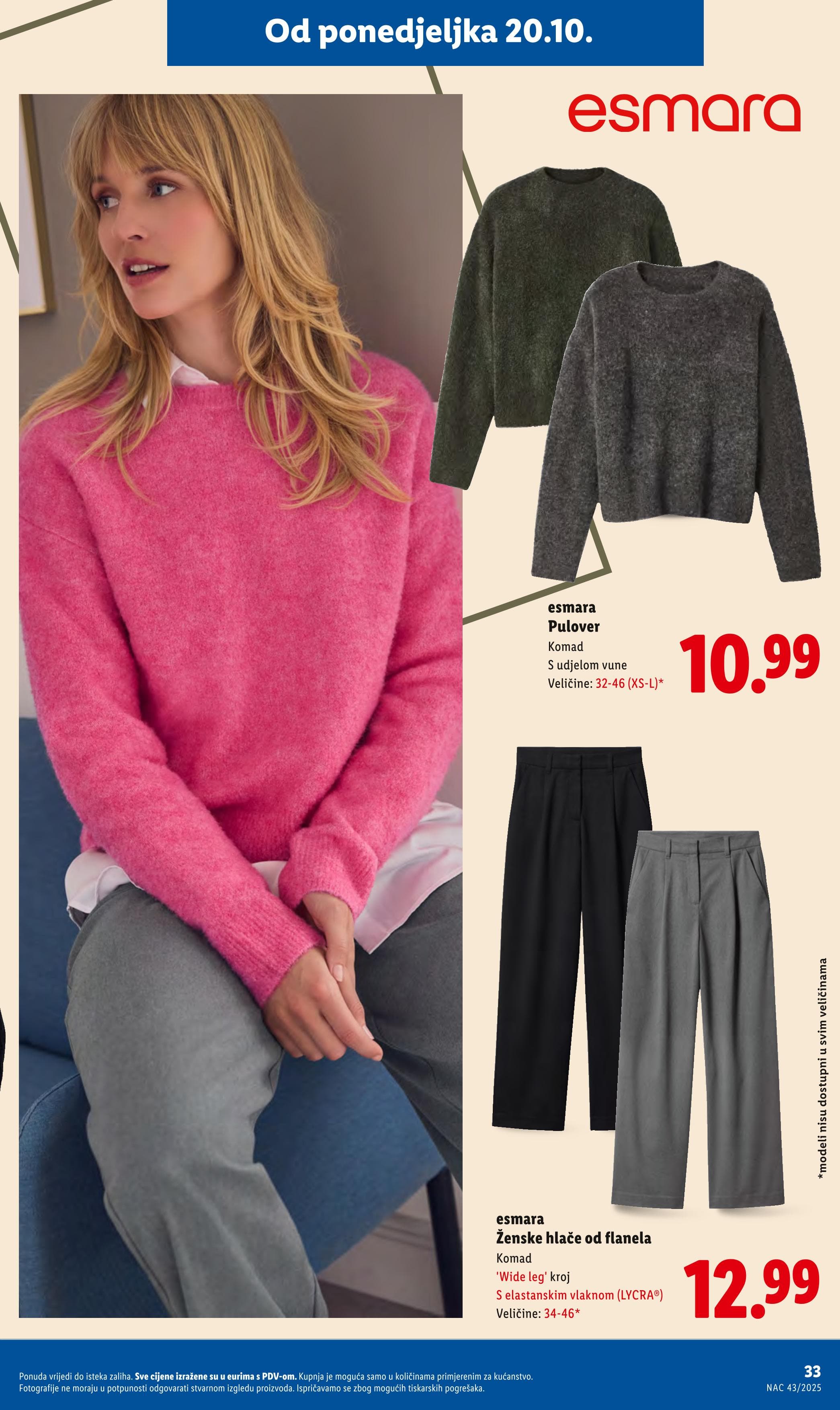 Stranica 33. Lidl kataloga - Akcije od 20.10. do 26.10.2025.