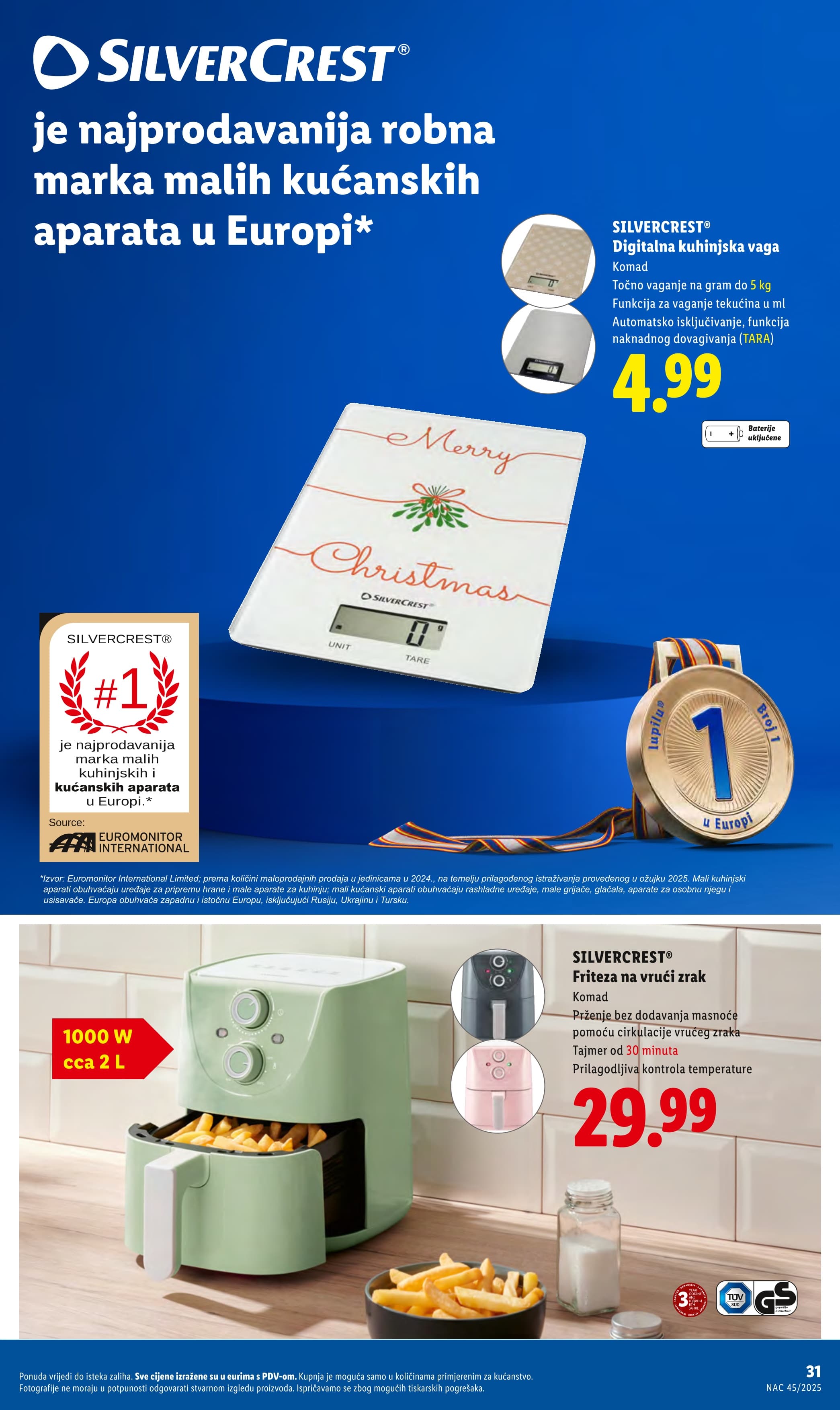 Stranica 31. Lidl kataloga - Akcije od 03.11. do 09.11.2025.