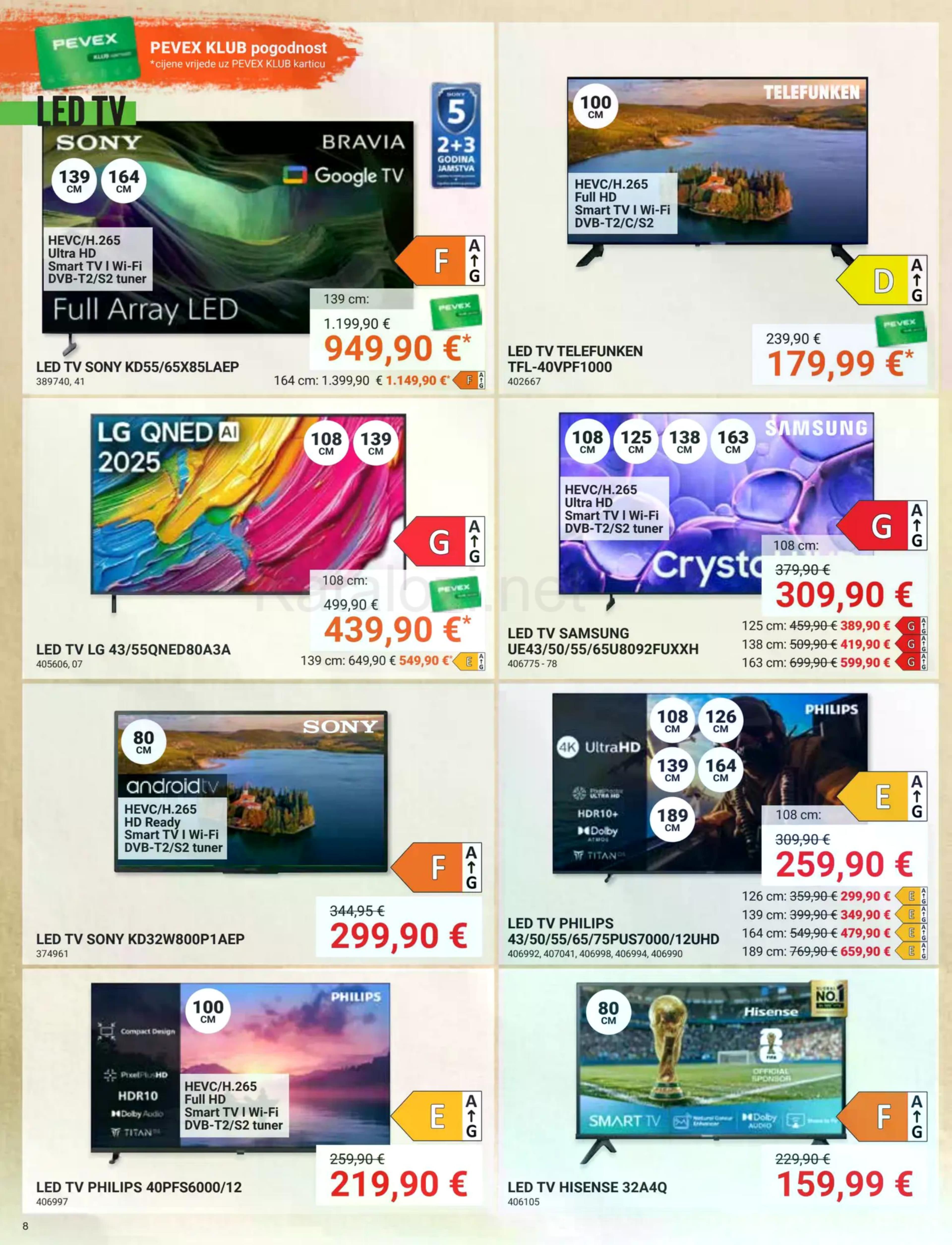 Stranica 8. Pevex kataloga - Akcije od 23.10. do 17.11.2025.