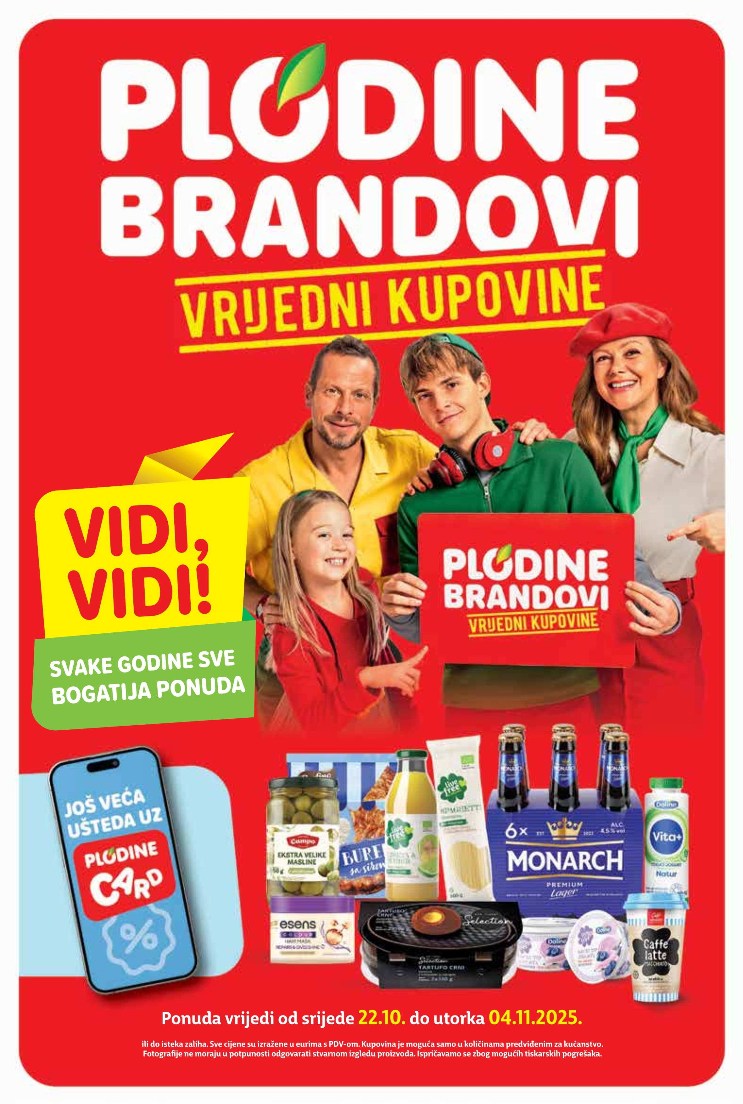 Stranica 1. Plodine kataloga - Akcije od 22.10. do 04.11.2025.