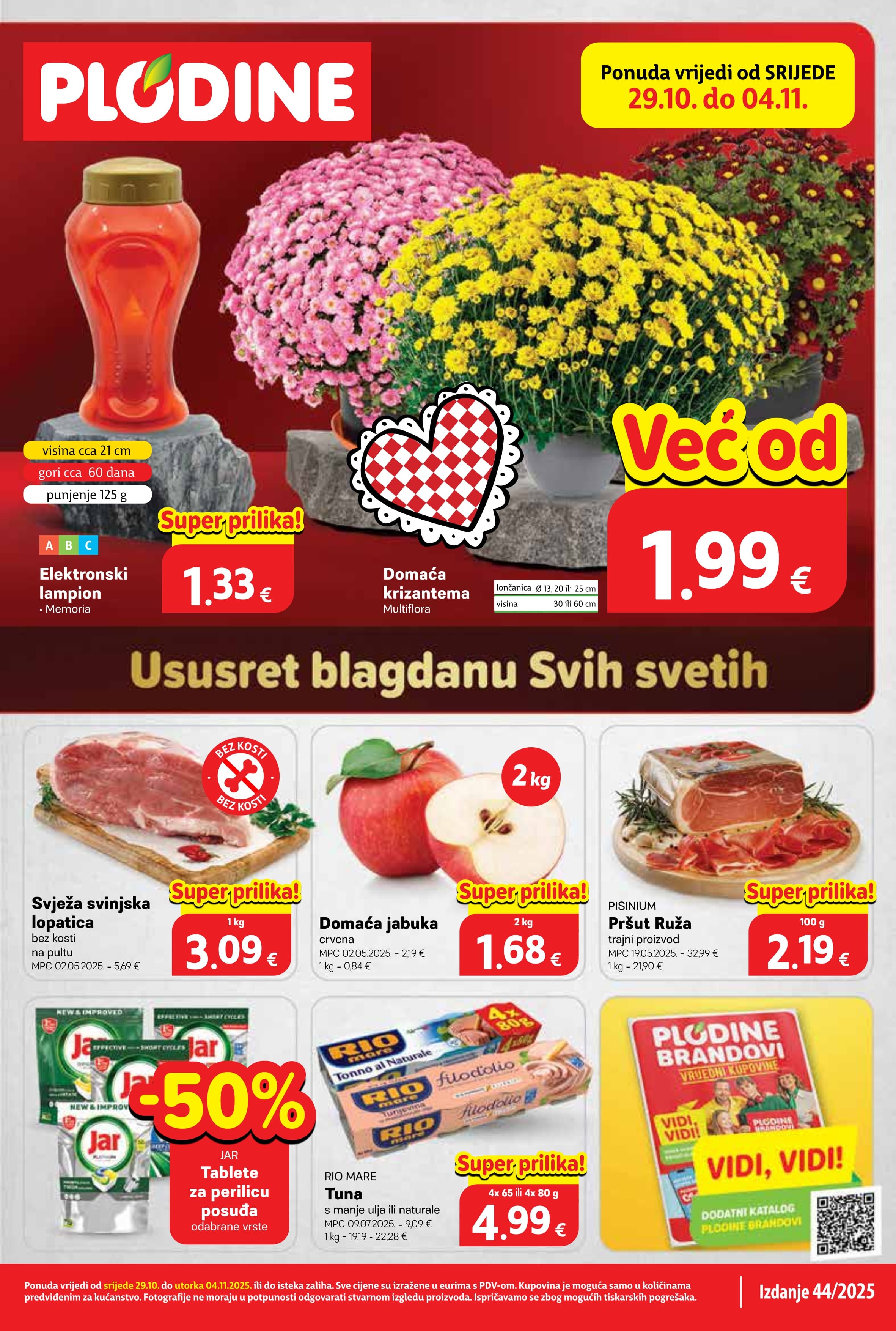 Stranica 1. Plodine kataloga - Akcije od 29.10. do 04.11.2025.