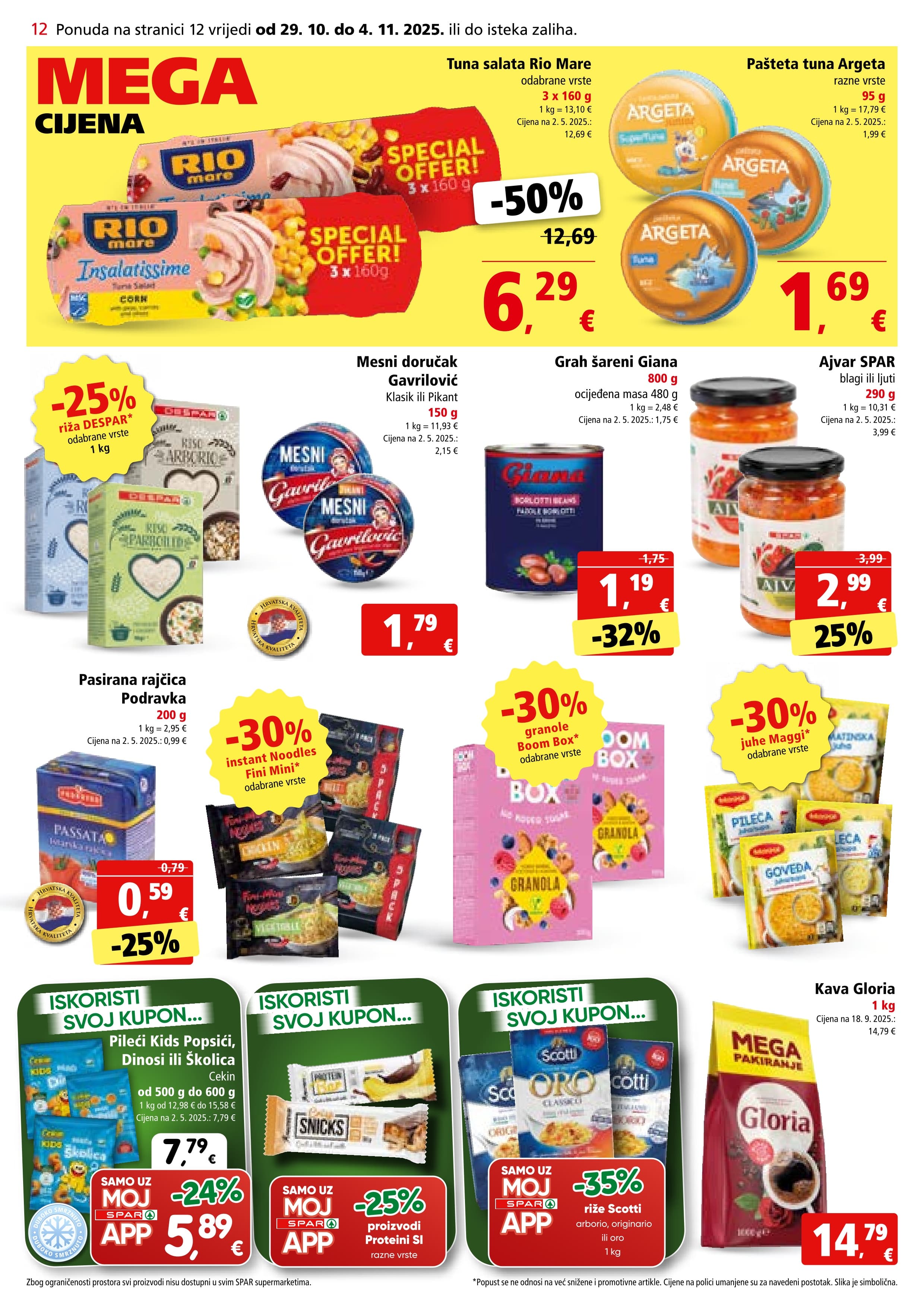 Stranica 12. Spar kataloga - Akcije od 29.10. do 04.11.2025.