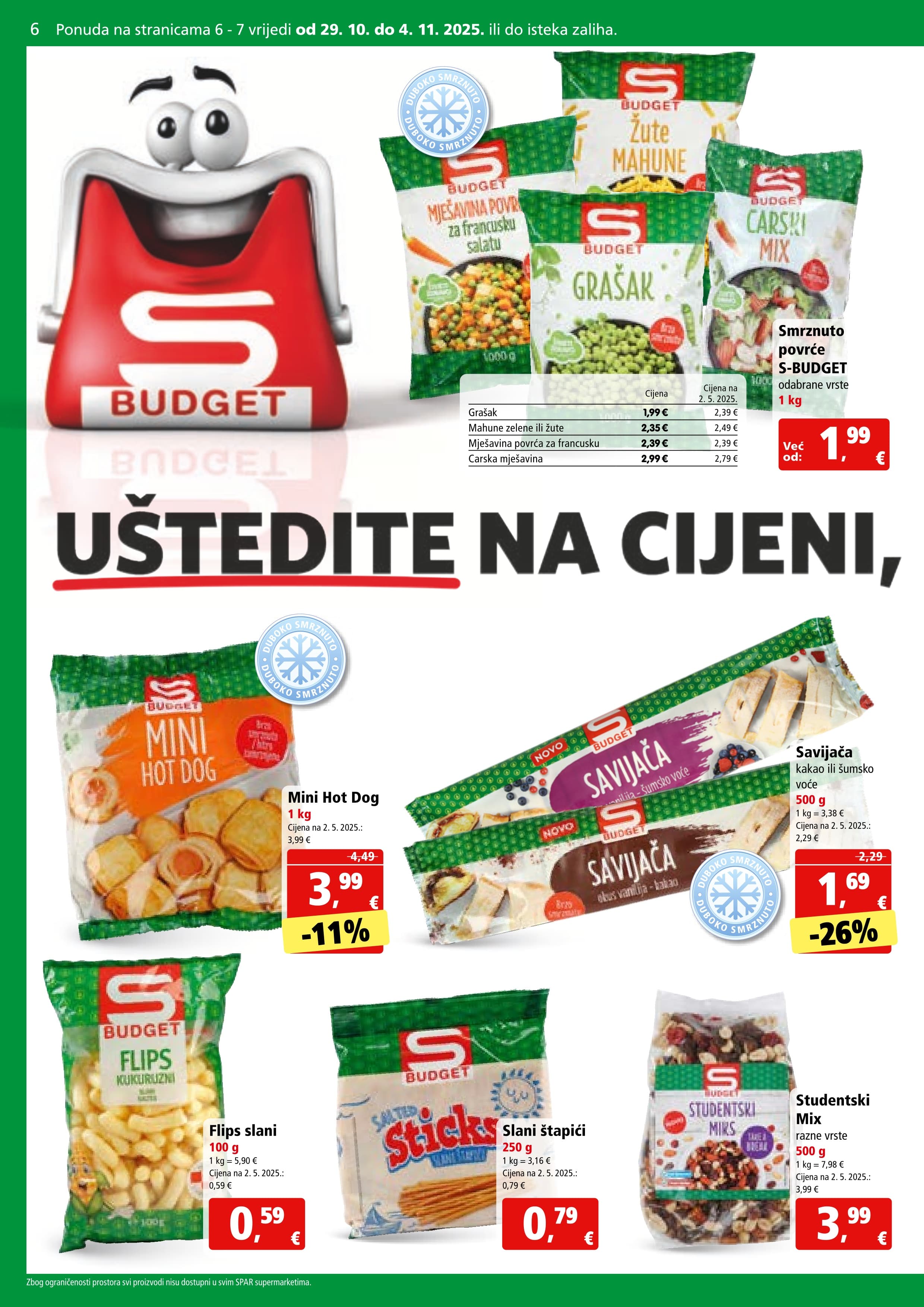 Stranica 6. Spar kataloga - Akcije od 29.10. do 04.11.2025.