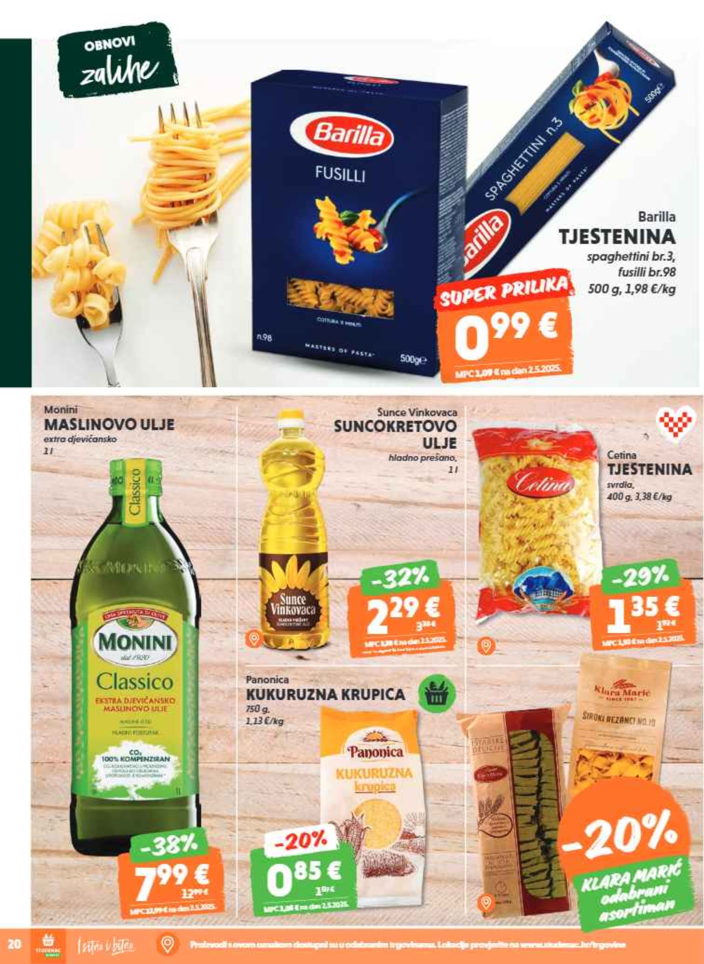 Stranica 20. Studenac kataloga - Akcije od 29.10. do 04.11.2025.