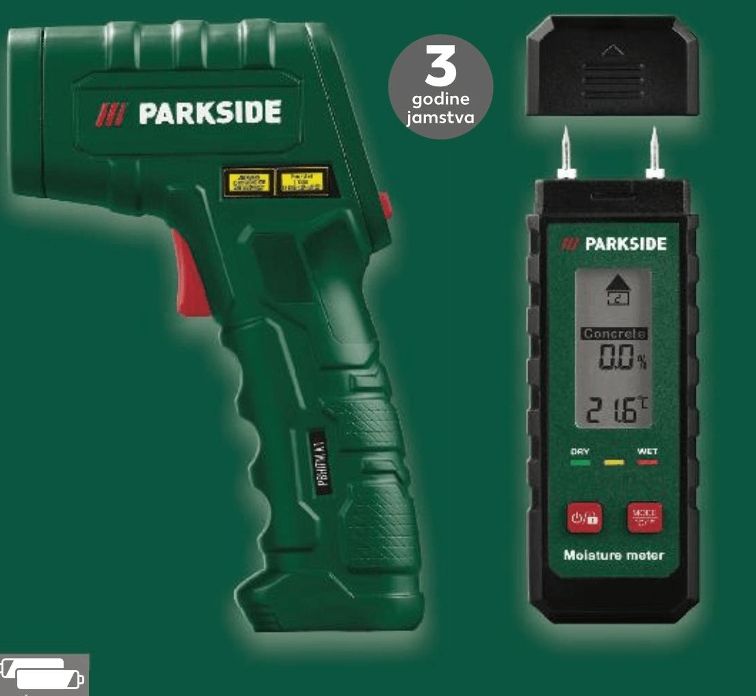 PARKSIDE® Uređaj za mjerenje vlage ili Infracrveni termometar komad