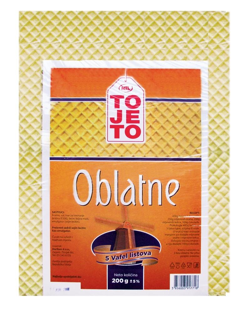 ToJeTo Oblatne 200 g ToJeTo