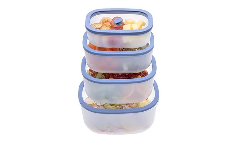 Set 4 vakumskih posuda s baterijskom vakuum pumpom