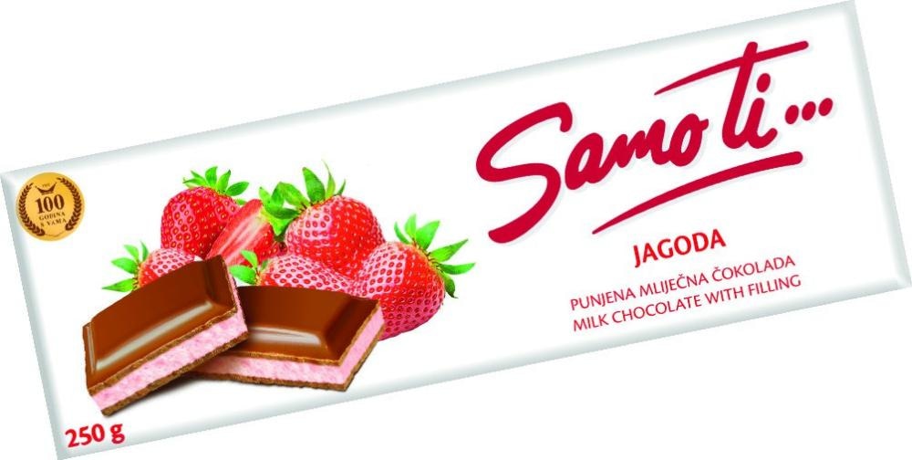 Čokolada Samo Ti ili Volim Te od 250 g do 253 g