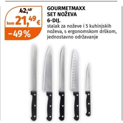 Gourmetmaxx Set noževa 6-dij.