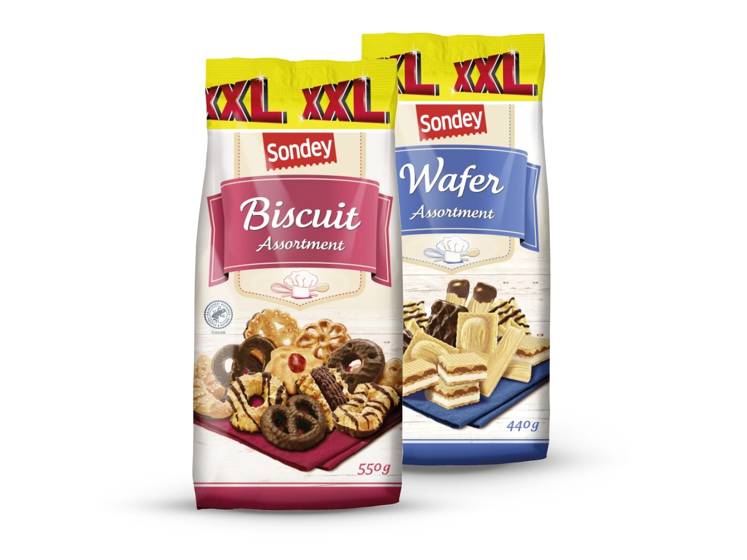 Sondey Mješavina keksa ili vafla 440 g ili 550 g