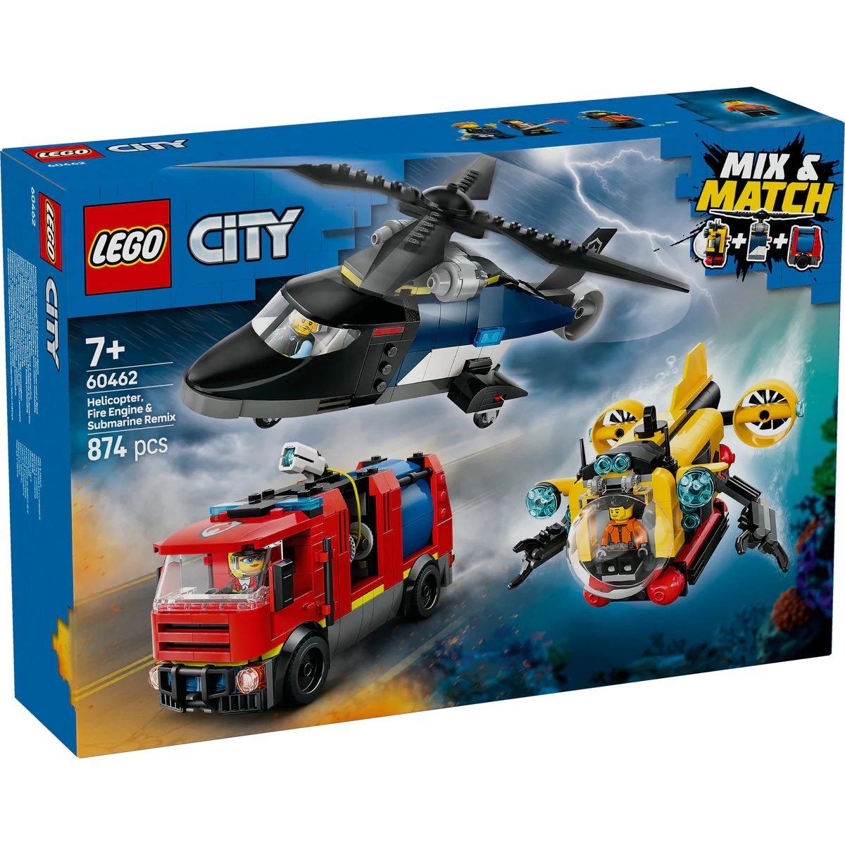 LEGO CITY Vatrogasni kamion, helikopter i podmornica