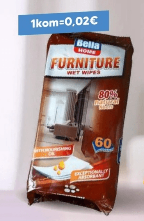 Bella Home Vlažne maramice za čišćenje namještaja 60/1