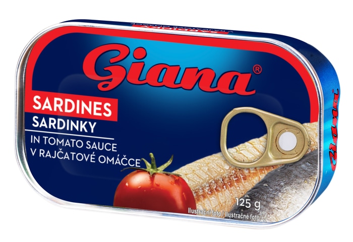 Giana Sardina u umaku od rajčice 125 g - ocijeđene mase 90 g