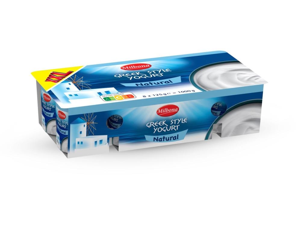 Milbona Grčki jogurt natur XXL 8 x 125 g