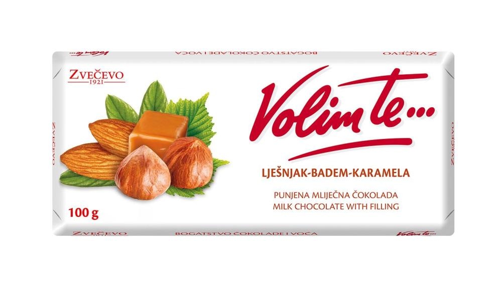 Čokolada Samo ti, Volim te 100 g Zvečevo
