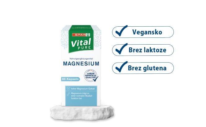 Kapsule magnezij SPAR Vital PURE 60/1