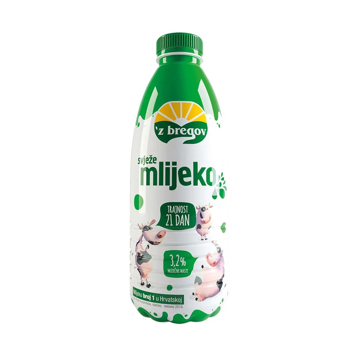 Svježe mlijeko "21" 1 l z bregov