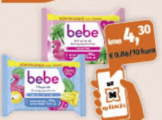Bebe vlažne maramice 2x25 komada
