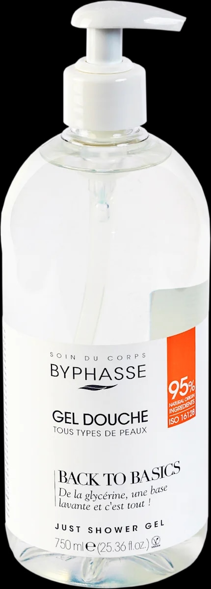 Byphasse gel za tuširanje Back to basics s glicerinom 750 ml