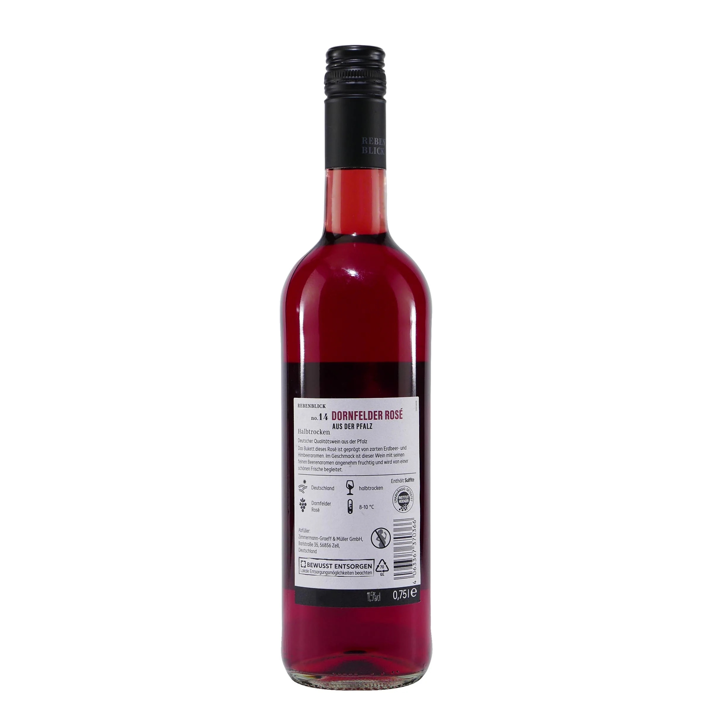 REBENBLICK Dornfelder rose 0,75 L