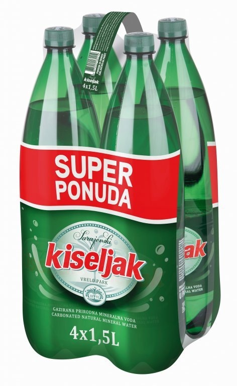 Mineralna voda Sarajevski Kiseljak 4 x 1,5 L