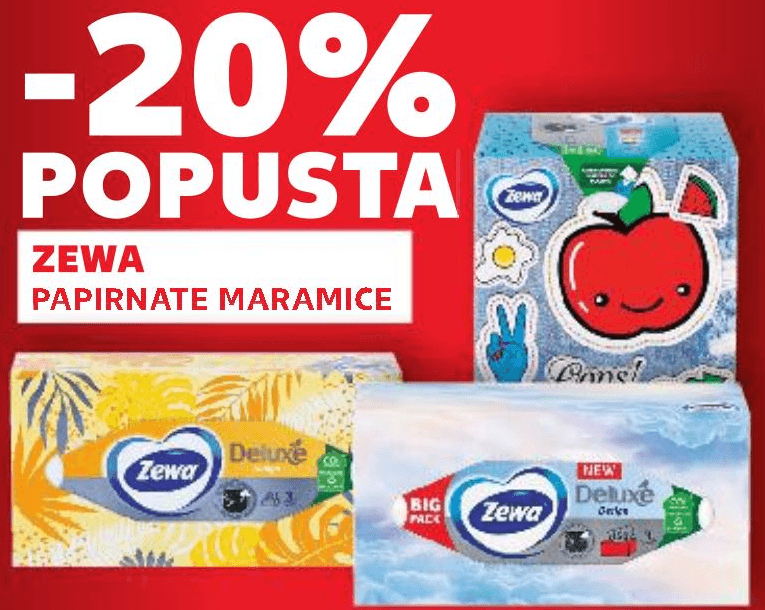 ZEWA Papirnate maramice Zewa