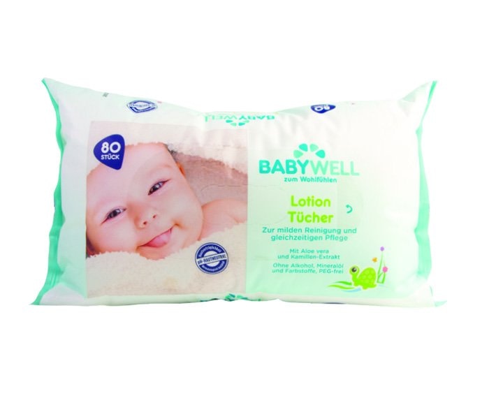 BABYWELL Maramice s losionom 4x80 kom