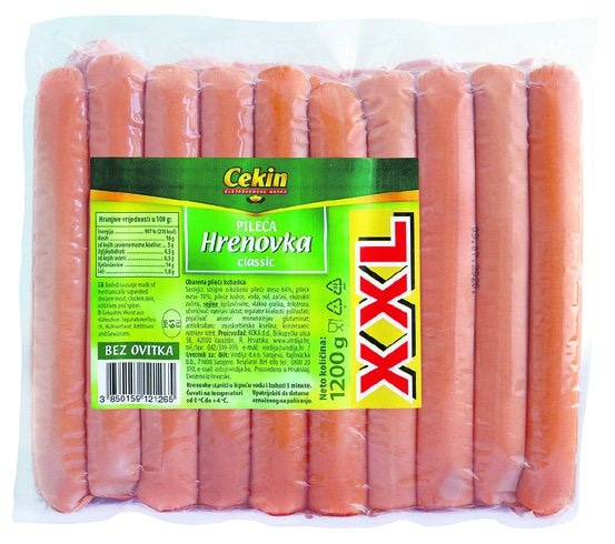 Pileća hrenovka Vindija 1200 g