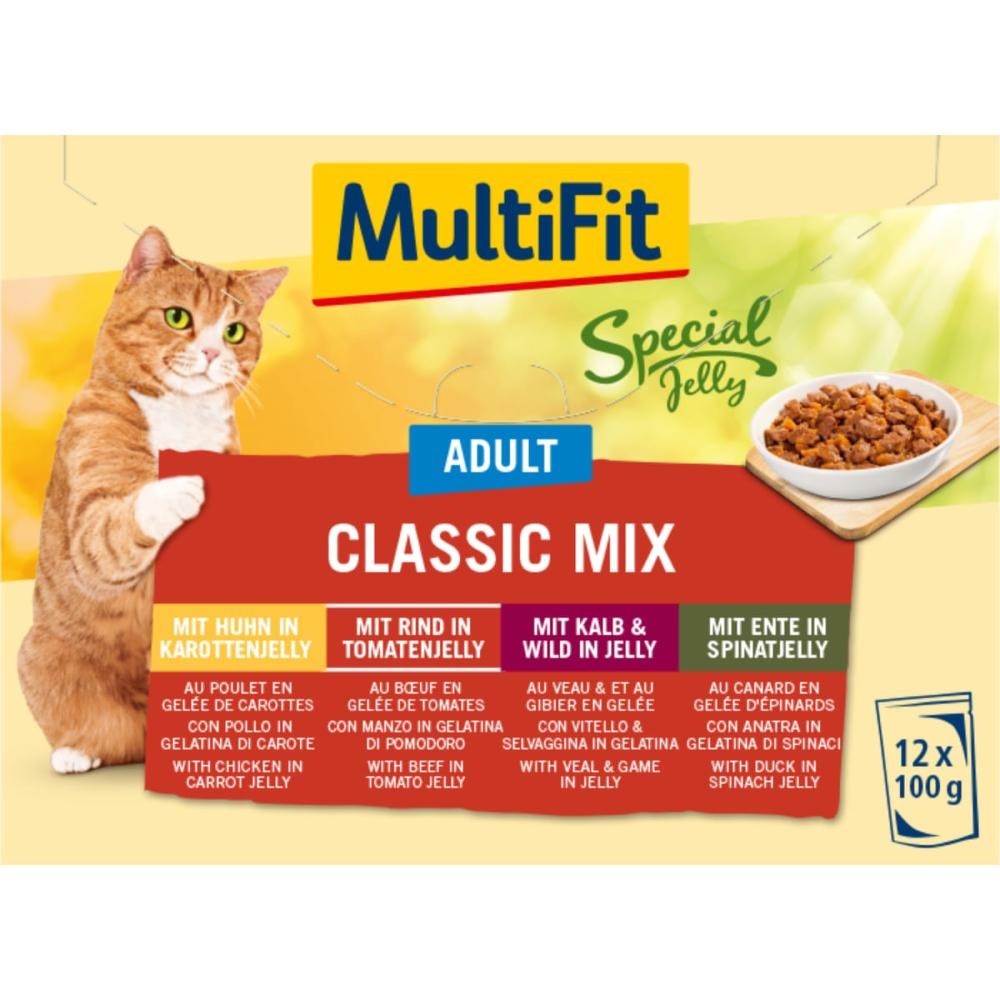 MultiFit Jelly Junior Fish & Classic Mix 12x100 g