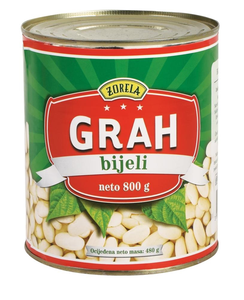 Grah bijeli 800 g - ocijeđena masa 480 g