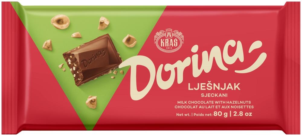 Dorina keks, sjeckani lješnjak 80 g