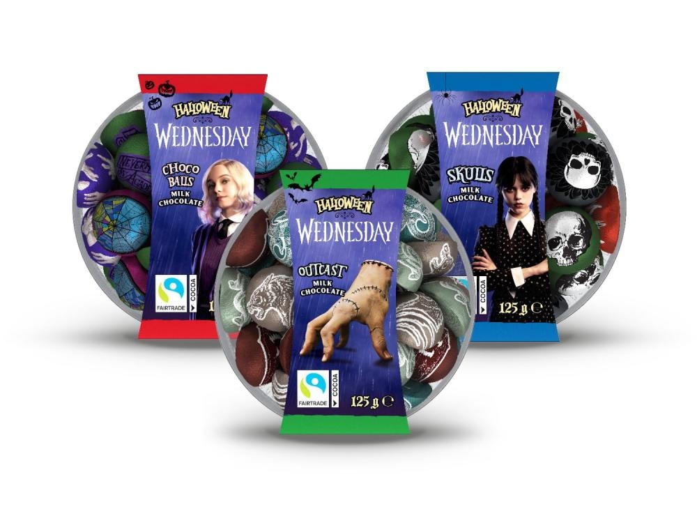 Čokoladne figurice 125 g HALLOWEEN WEDNESDAY