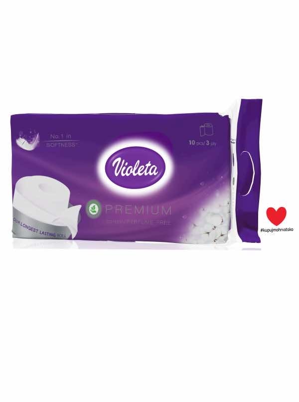 Toaletni papir Violeta Cotton 10/1 3sl Violeta