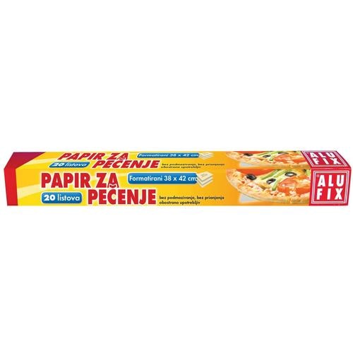 ALUFIX Papir za pečenje u listovima 20kom