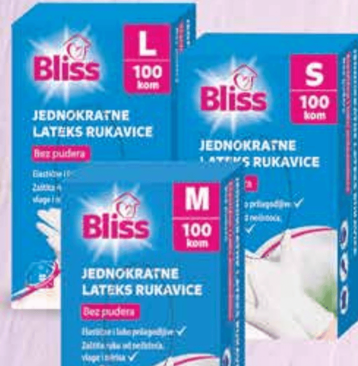 Bliss Rukavice 100 kom