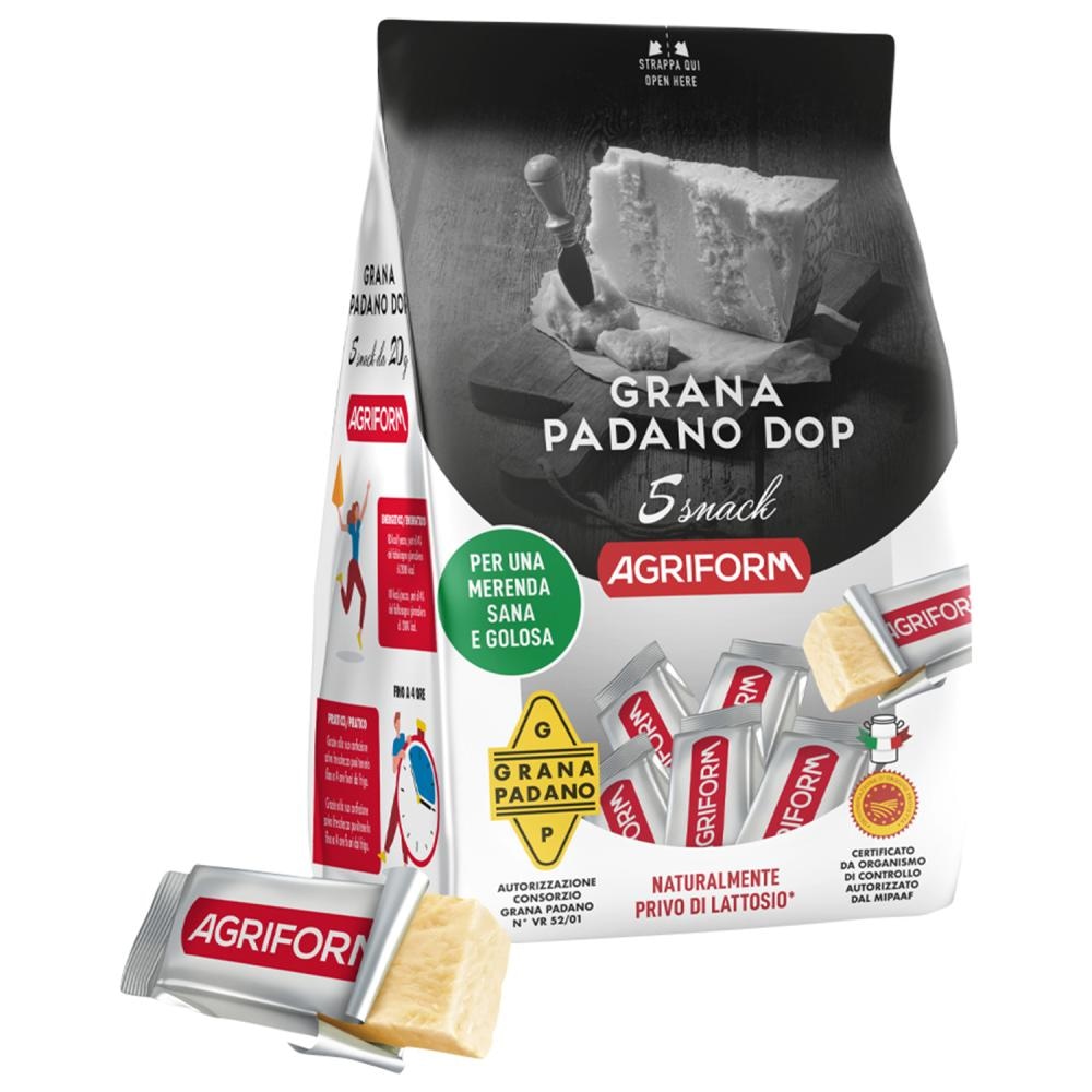 Snack Grana Padano sir tvrdi 5x20g Agriform