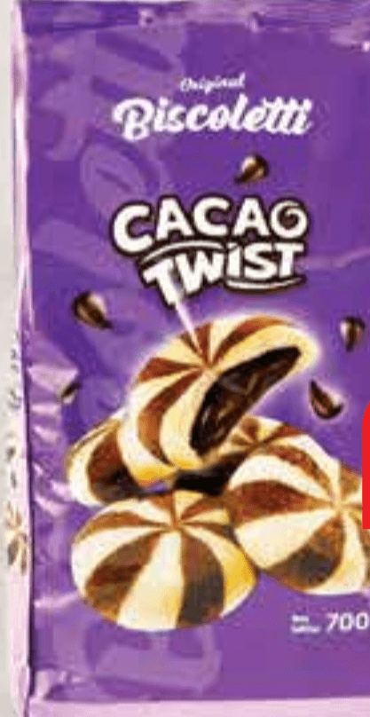 Biscoletti Keksi Kakao Twist 700 g