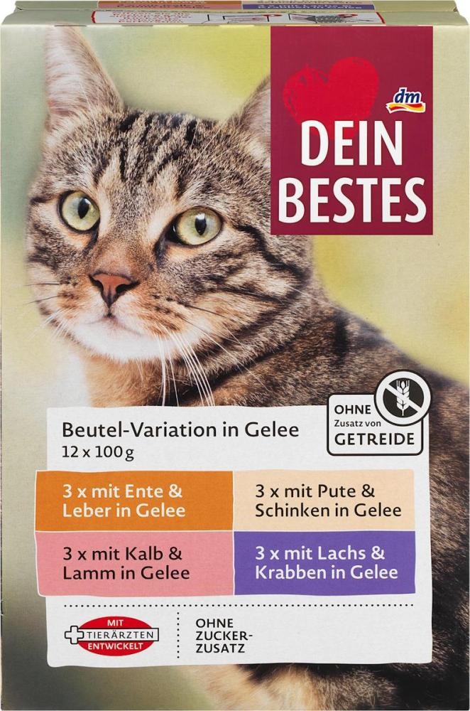 Dein Bestes hrana za mačke Beutel-Variation in Gelee 1,2 kg