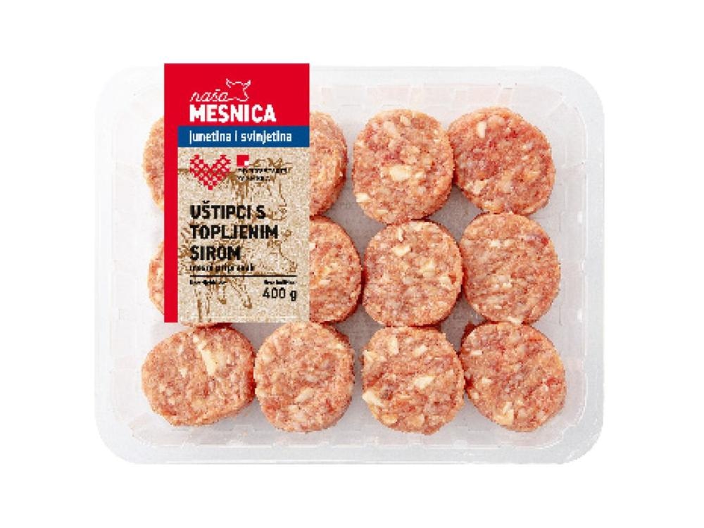 Svježi mesni uštipci sa sirom 400 g