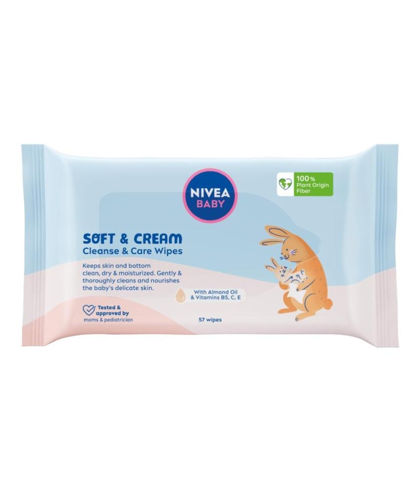 Nivea Maramice Baby Soft & Cream 57 kom
