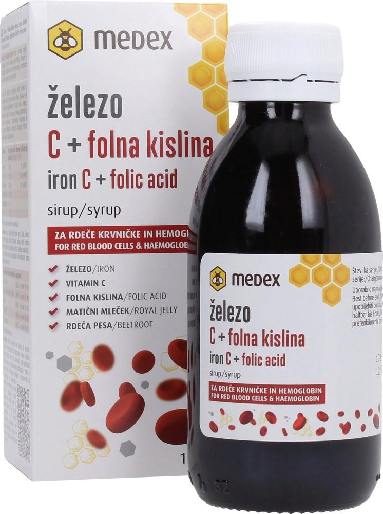 Medex sirup željezo C + folna kiselina 150 ml