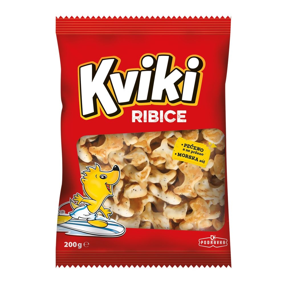Podravka Kviki ribice ili pereci 2 x 200 g