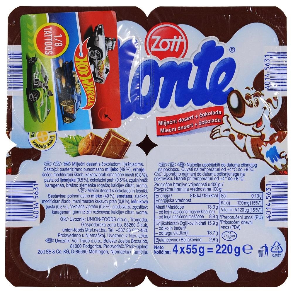 Monte Zott Mliječni desert 55 g