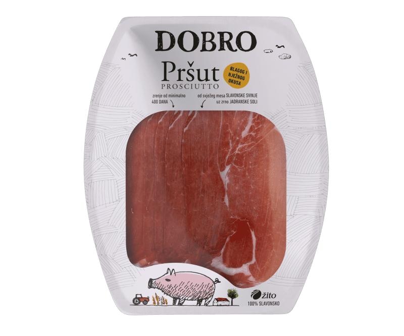 Dobro Pršut bez kosti prešani cca 1,2 kg DOBRO