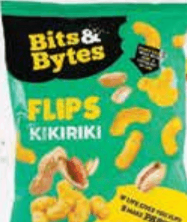 Bits&Bytes Flips s kikirikijem 30 g
