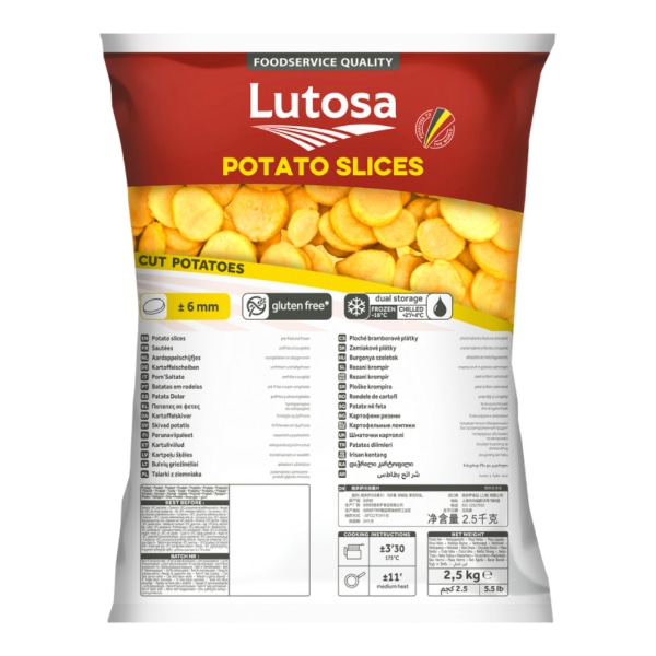 Ploške krumpira 2,5 kg Lutosa