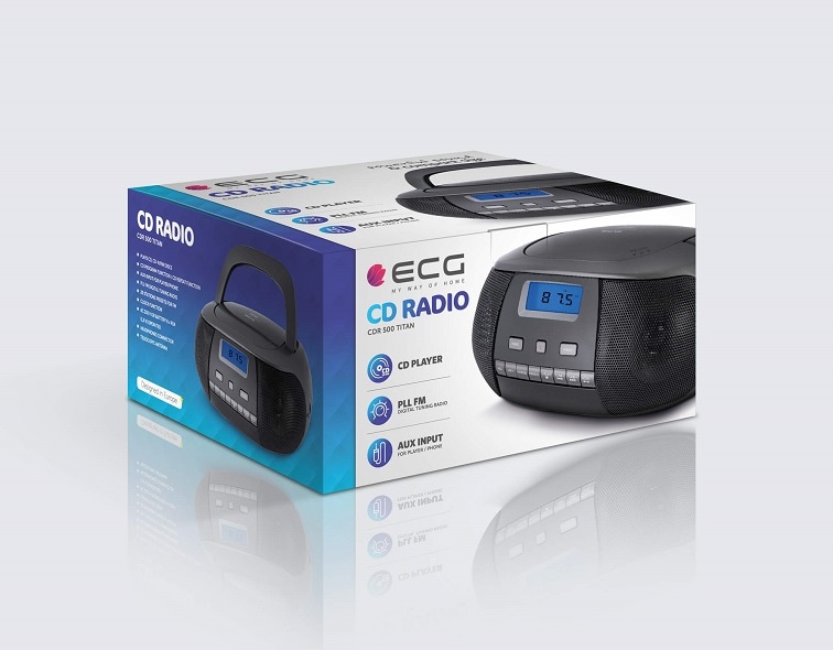 Prijenosni radio ECG CDR 500 Titan CD, FM