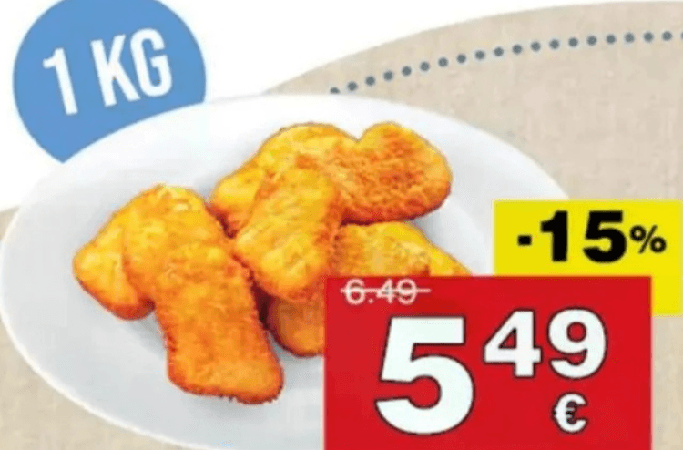 Pileći panirani nuggets 1 kg